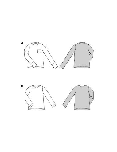 Patron de T-shirt - Burda 5610