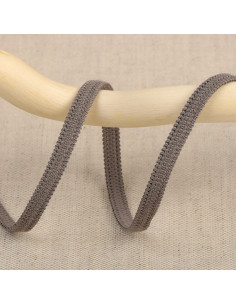 Elastique souple 5 mm - Gris foncé