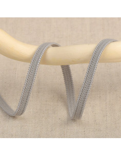 Elastique souple 5 mm - Gris clair