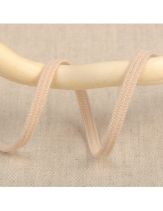 Elastique souple 5 mm - Beige