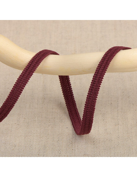 Elastique souple 5 mm - Prune