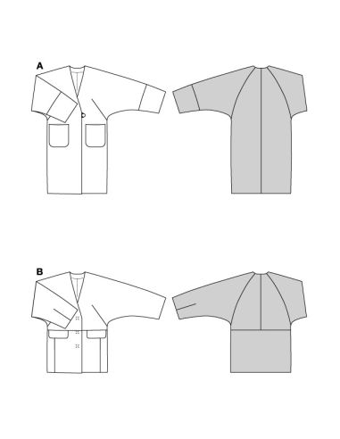 Patron de manteau - Burda 5613