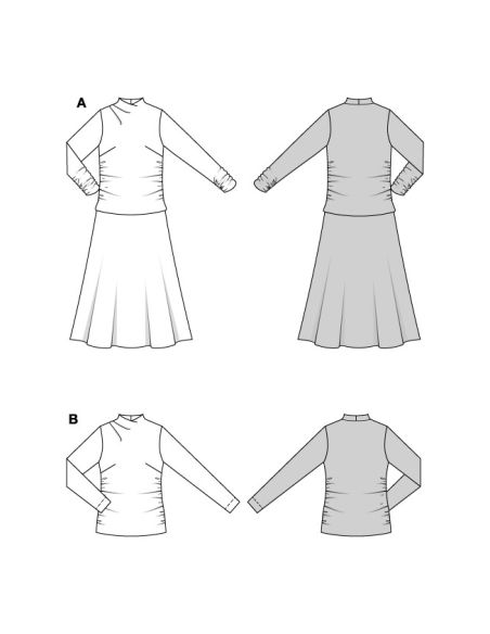 Patron de robe et T-shirt - Burda 5616