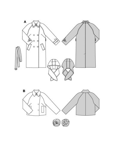 Patron de manteau - Burda 5620