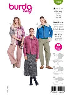 Patron de chemise et veste - Burda 5661