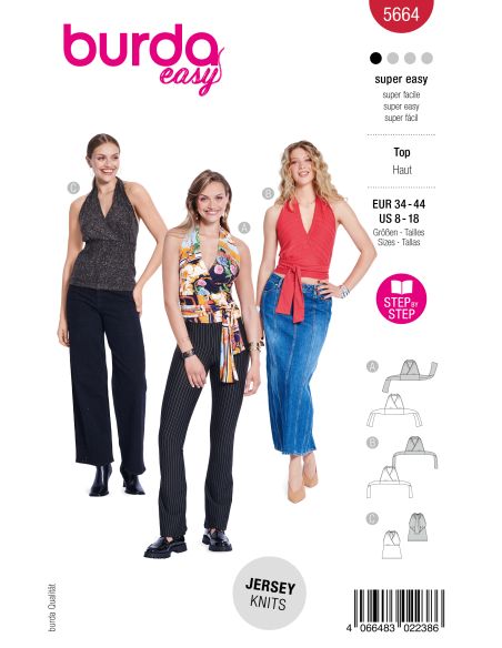Patron de top - Burda 5664