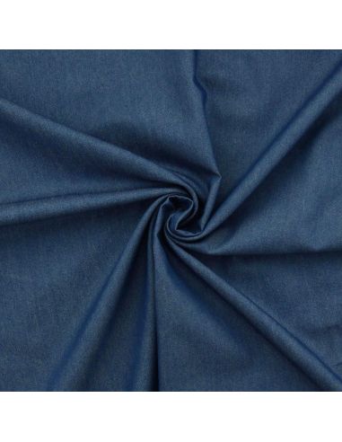 Tissu Denim chambray - Bleu