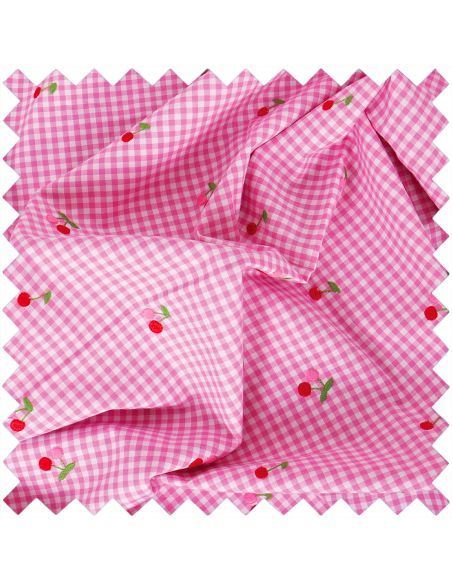Ciseaux de broderie 9 cm avec étui de rangement - Collection cerises brodées