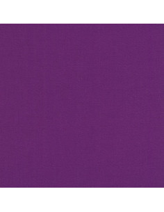 Tissu coton uni patchwork Kona - Mulberry