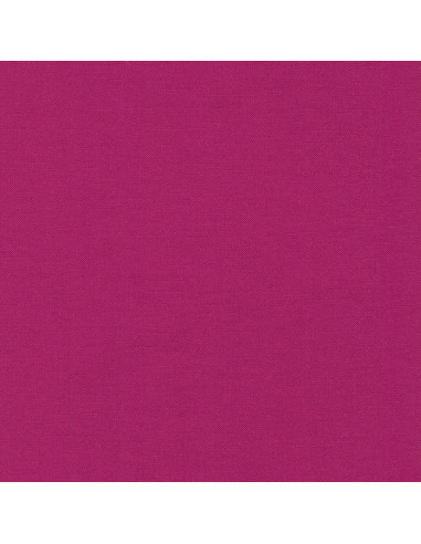 Tissu coton uni patchwork Kona - Cerise