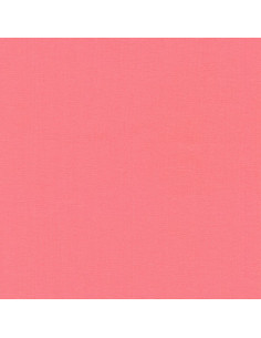 Tissu coton uni patchwork Kona - Melon
