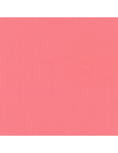 Tissu coton uni patchwork Kona - Melon