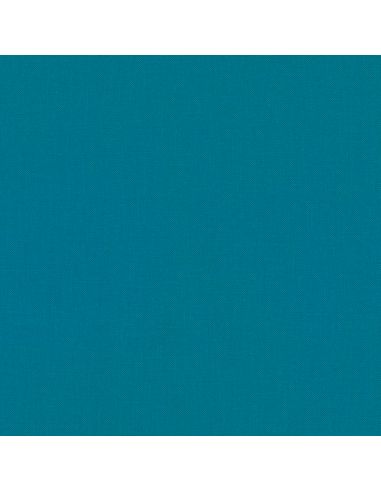 Tissu coton uni patchwork Kona - Cyan