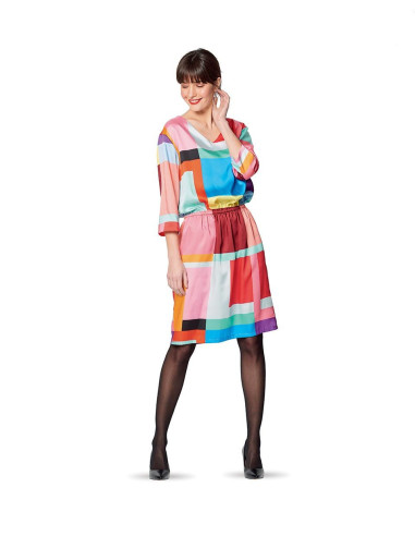 Patron de blouse et robe - Burda 6155