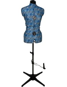 Mannequin couture Collection fleurs bleues taille 36 / 42