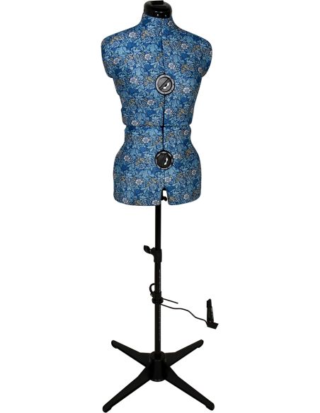 Mannequin couture Collection fleurs bleues taille 44 / 48