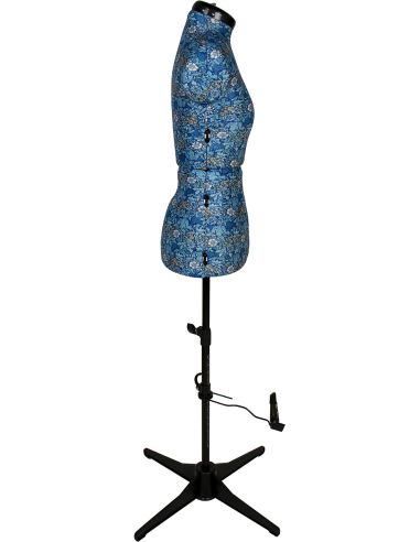 Mannequin couture Collection fleurs bleues taille 36 / 42