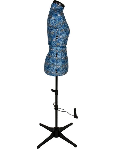 Mannequin couture Collection fleurs bleues taille 36 / 42