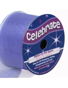 Ruban organza Celebrate parme - 32 mm x 5 m