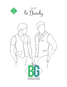 Patron de gilet le Dandy - Les BG