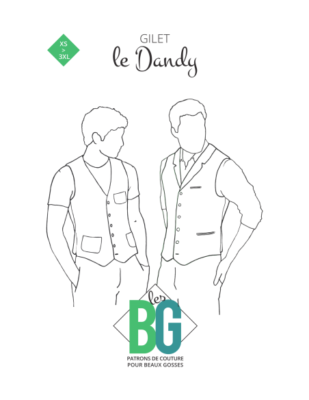 Patron de gilet le Dandy - Les BG