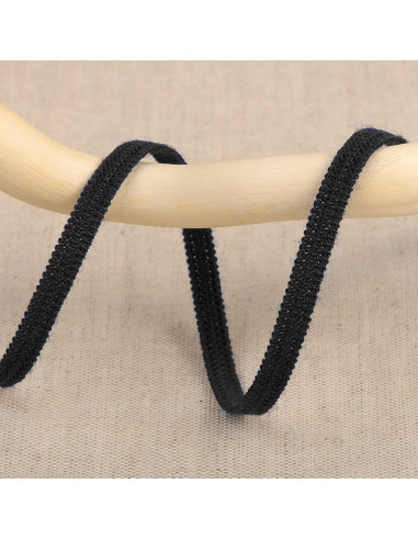 Elastique souple 5 mm - Noir