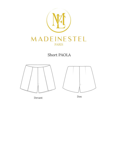 Patron de short Paola - MADEINESTEL