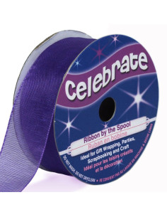 Ruban organza Celebrate violet - 20 mm x 5 m