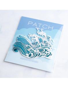 Patch brodé thermocollant - Vagues