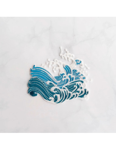 Patch brodé thermocollant - Vagues