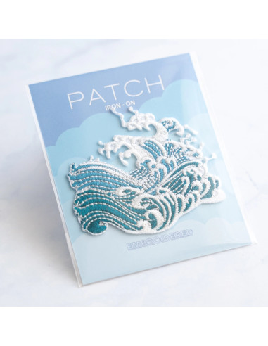 Patch brodé thermocollant - Vagues