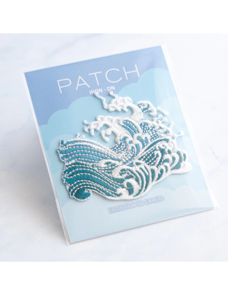 Patch brodé thermocollant - Vagues