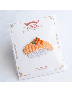Patch brodé thermocollant - Sushi saumon