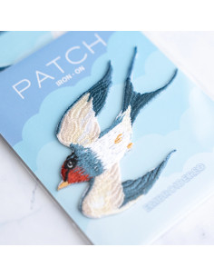 Patch brodé thermocollant - Hirondelle 2