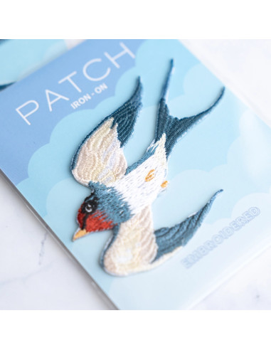 Patch brodé thermocollant - Hirondelle