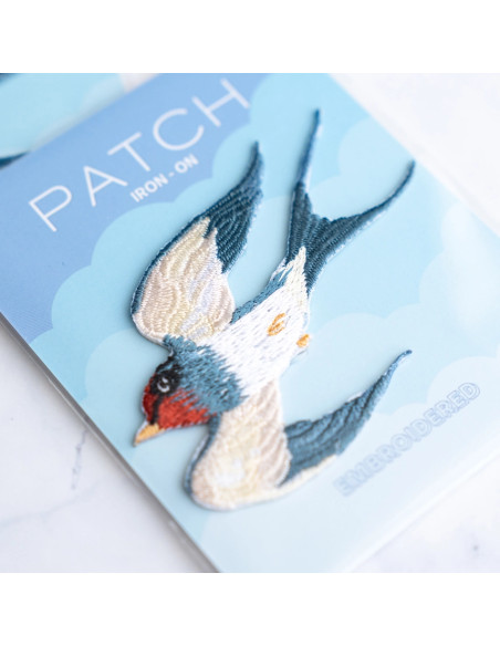 Patch brodé thermocollant - Hirondelle