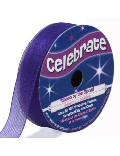 Ruban organza Celebrate violet - 12 mm x 6 m