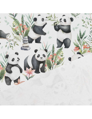 Tissu coton premium - Pandas
