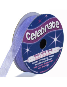 Ruban organza Celebrate parme - 9 mm x 8 m