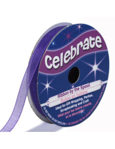 Ruban organza Celebrate violet - 6 mm x 8 m