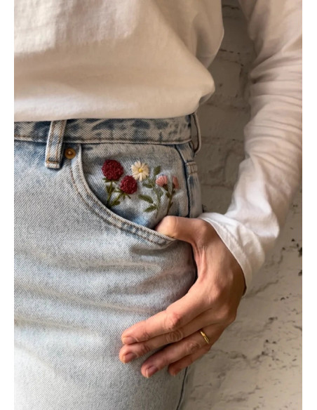 Adhésifs pour broder avec motifs Camomille Créations - Fleurs