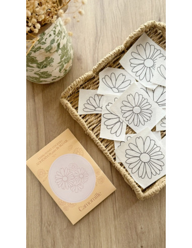 Adhésifs pour broder avec motifs Camomille Créations - Marguerites