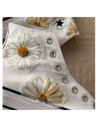 Adhésifs pour broder avec motifs Camomille Créations - Marguerites