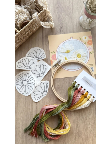 Kit broderie Camomille Créations - Marguerites