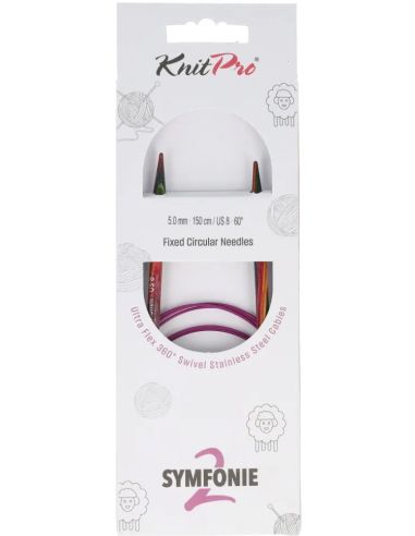 Aiguilles circulaires KnitPro Symfonie 2 avec câble