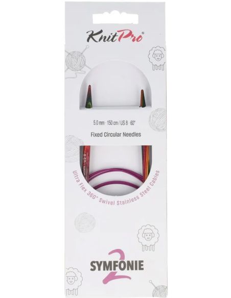 Aiguilles circulaires KnitPro Symfonie 2 avec câble