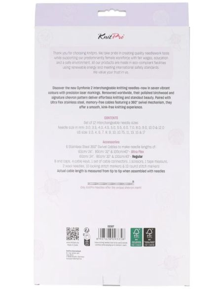 Trousse aiguilles circulaires Grande KnitPro Symfonie 2
