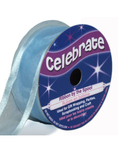 Ruban organza Celebrate bleu ciel - 20 mm x 4 m
