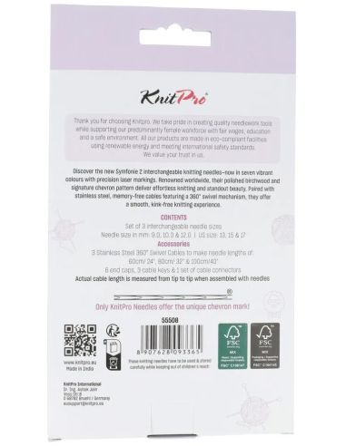 Trousse aiguilles circulaires Chunky KnitPro Symfonie 2