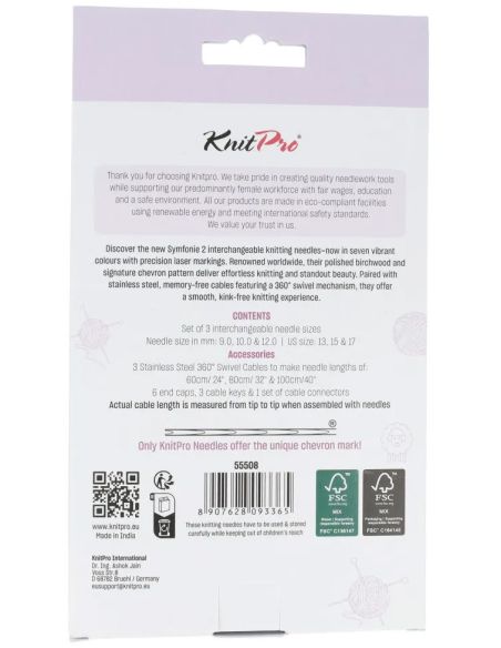 Trousse aiguilles circulaires Chunky KnitPro Symfonie 2